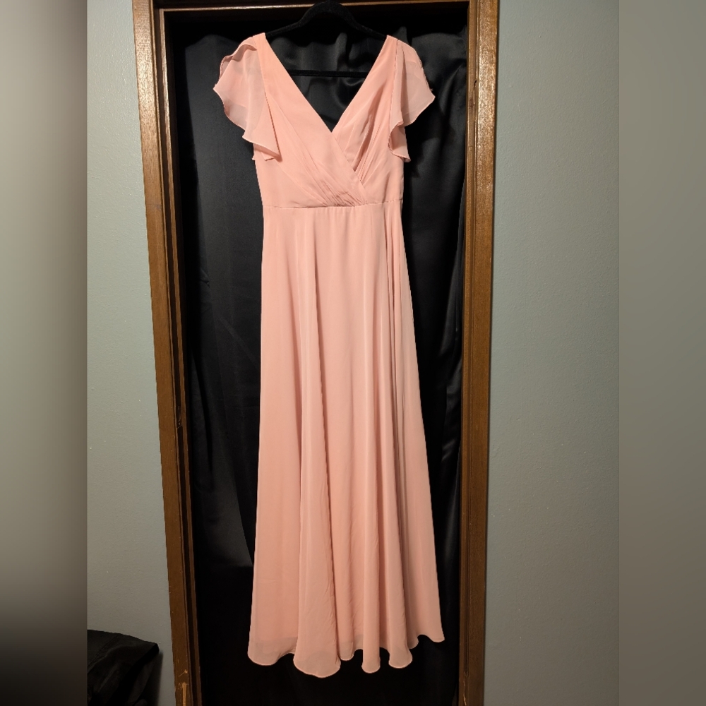 CELEBRATE DB STUDIO - Bridesmaid dress with flutter sleeve full skirt